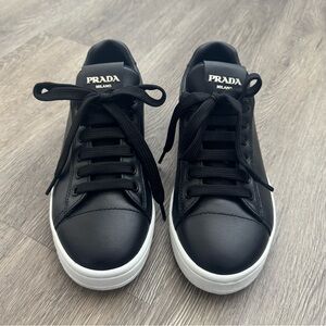 Prada Black and White Sneakers